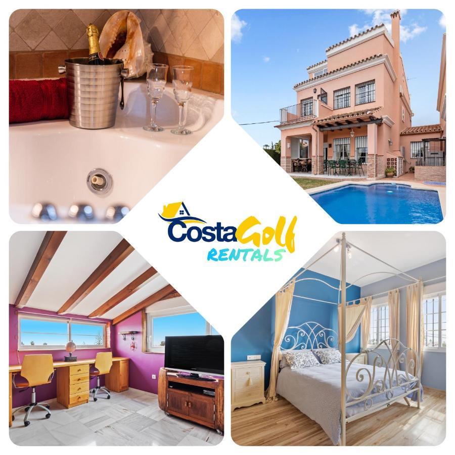 Villa Estilo Mediterranea Con Piscina, Jardin, Bbq Y Jacuzzi - Villa Bel Air Real Estepona Zewnętrze zdjęcie